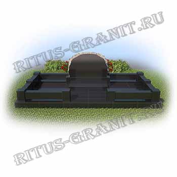 Мемориальный комплекс на могилу из гранита MK.1036