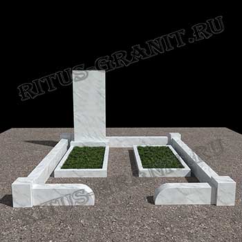 Мемориальный комплекс на могилу из гранита MK.1016